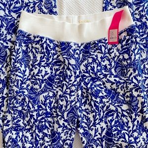 NWT Lilly Pulitzer Beach Palazzo Pants Linen